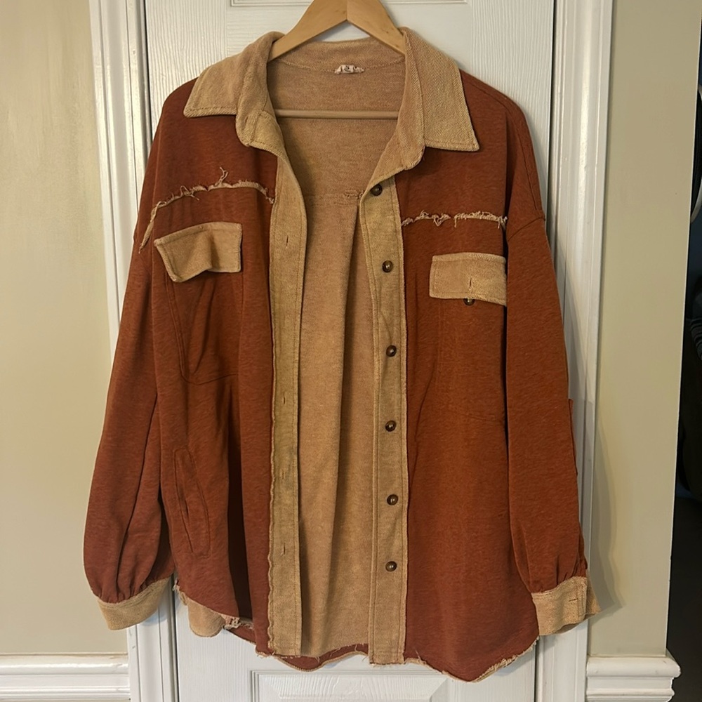 Pol Women’s Small - Oversized Shacket - Button Do… - image 1